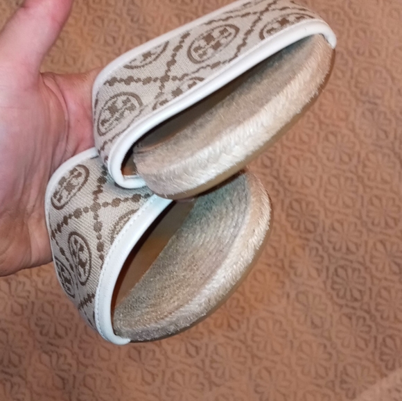 Tory Burch Monogram Espadrille Slides - Picture 7 of 8